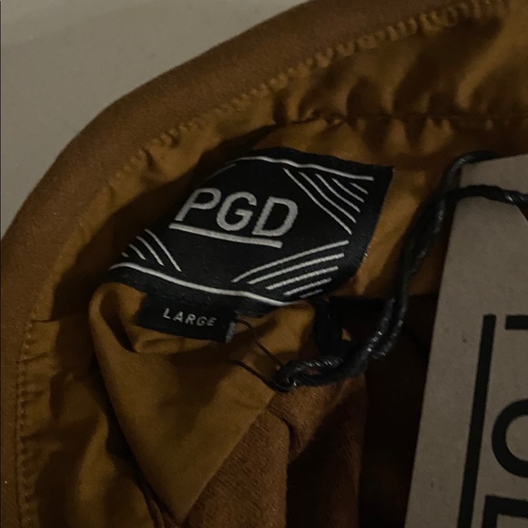 PGD Brown Women's Long Trench Coat L - Picture 11 of 12